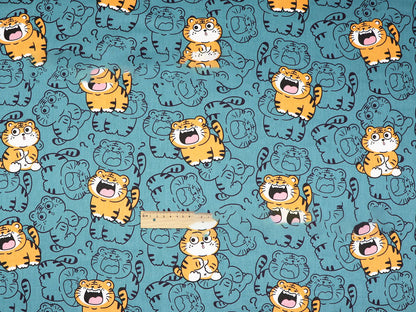 Little Tiger Cotton Environmental Protection Printing And Dyeing Twill Fabric