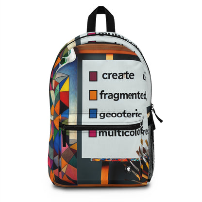 "Futuristic Metropolis: A Synthetic Cubism Cityscape" - The Alien Backpack Synthetic Cubism