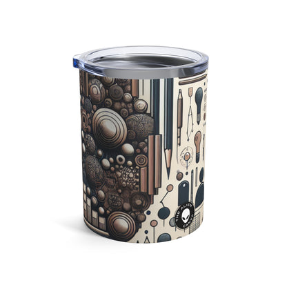 "Toile communautaire : une installation d'art vivant" - La sculpture sociale Alien Tumbler 10oz