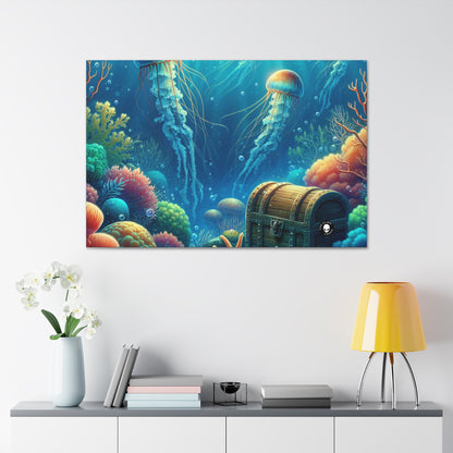 "Beneath the Waves: A Hidden Treasure" - The Alien Canva