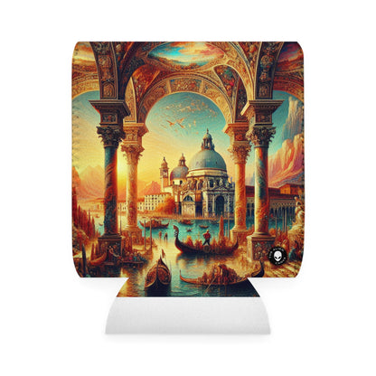 Venetian Dreams: A Fantastical Twist on the Famous Canals - The Alien Can Cooler Sleeve Venetian School