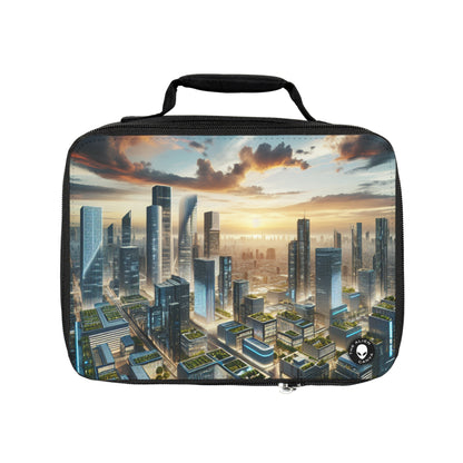 "Future Metropolis: A Neo-Futuristic Urban Utopia"- The Alien Lunch Bag Neo-futurism