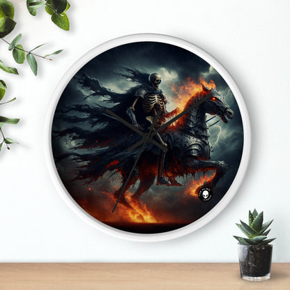 "Cavalry of the Night". - The Alien Wall Clock Gothic Art