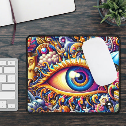 "Cityscape Dreams: A Surreal Night Scene" - The Alien Gaming Mouse Pad Magic Realism