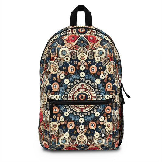 "Nature's Harmony: Floral Mandala Art" - The Alien Backpack Pattern Art