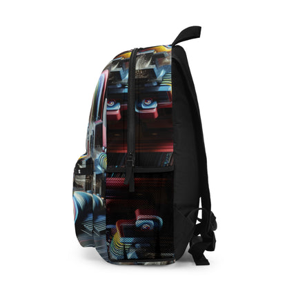 "Neon Nights: A Futuristic Urban Dream" - The Alien Backpack Digital Art