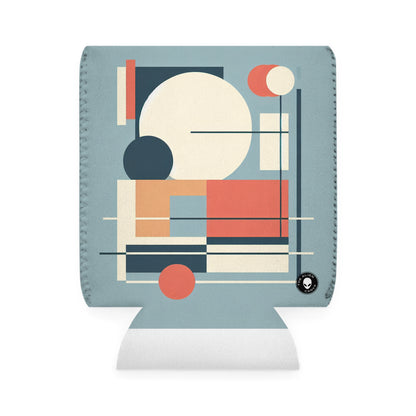 "Minimalistic Serenity: Tranquil Sunset Reflections" - The Alien Can Cooler Sleeve Minimalism