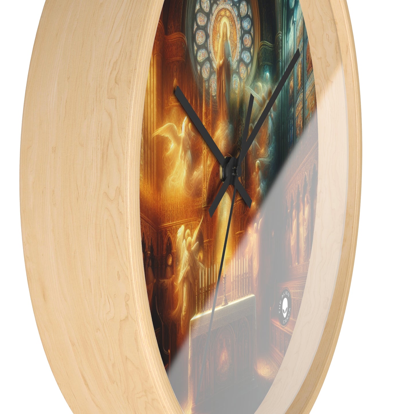 "Armonía de la Fe: Unidad Divina" - El Reloj de Pared Alien Arte Religioso