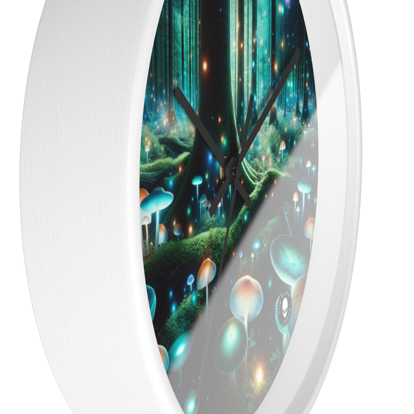 "Enchanted Night in the Fungus Forest" - The Alien Wall Clock