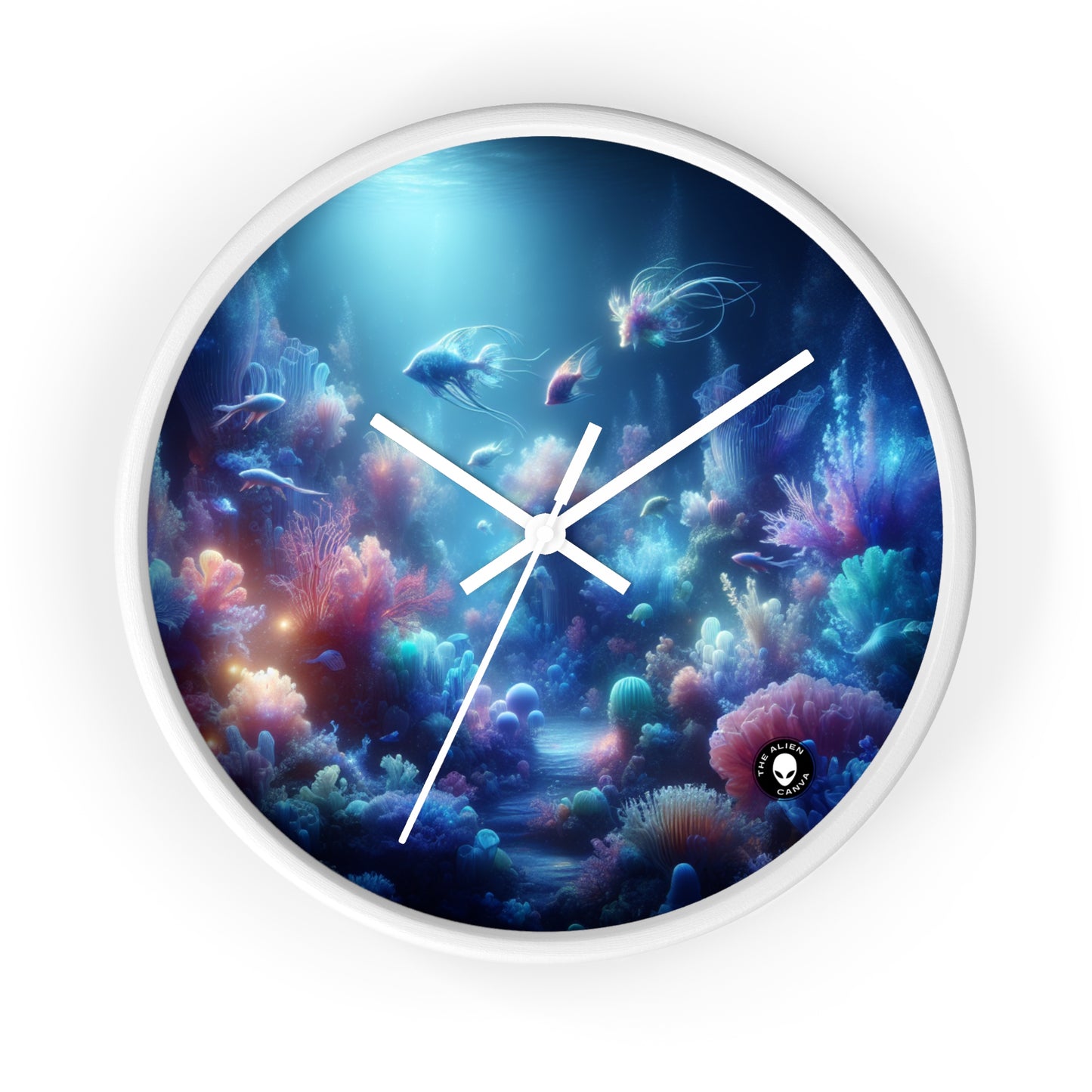 "Coral Fantasia: A Dreamy Underwater Delight" - The Alien Wall Clock