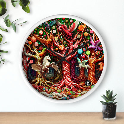 "Sweet Forest Whimsy" - L'horloge murale extraterrestre