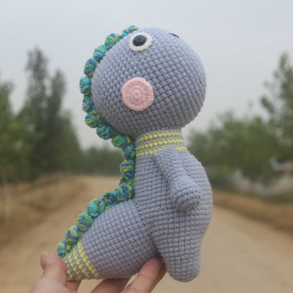 Wool little dinosaur handmade DIY material package