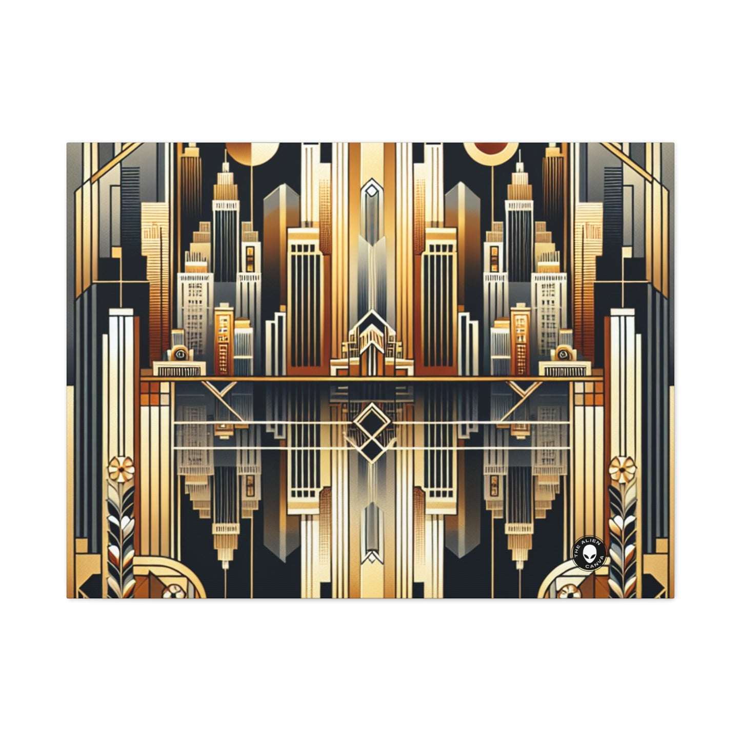 "Luxe Deco: Artistic Elegance at The Grand Hotel" - The Alien Canva Art Deco