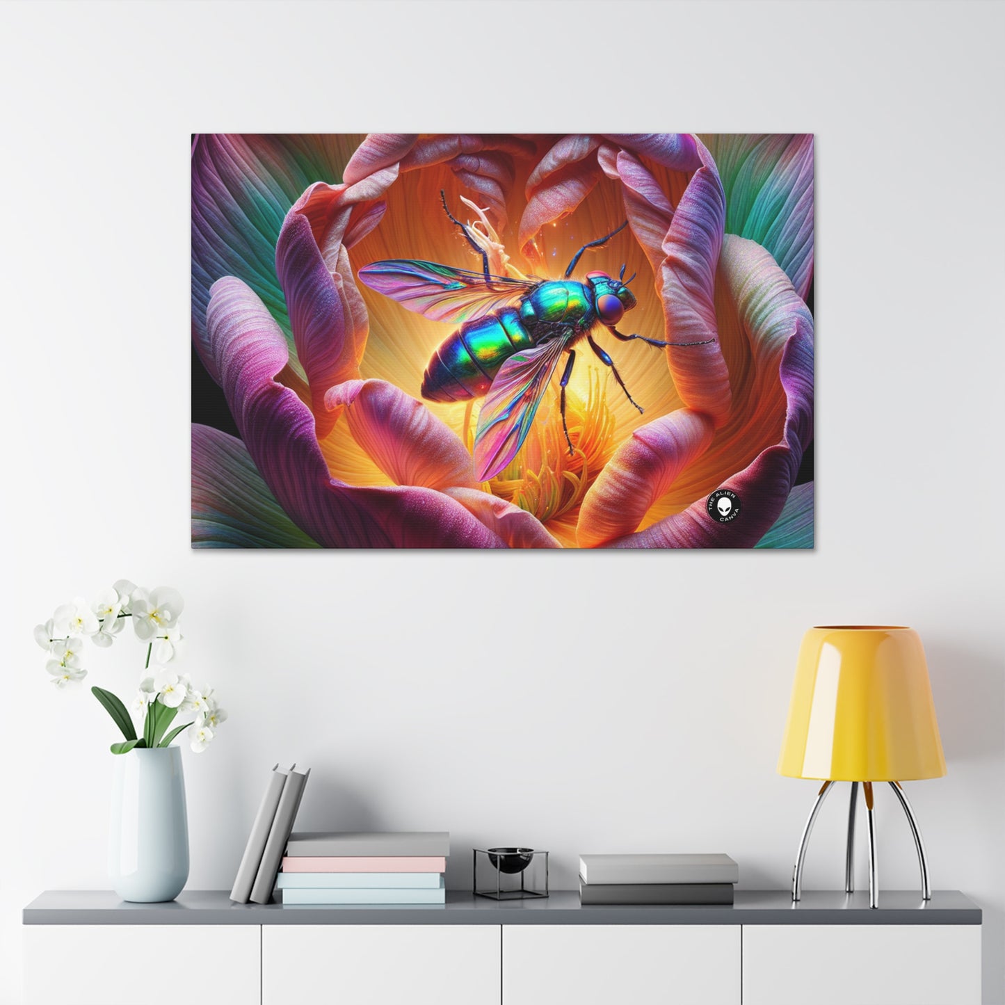 "The Beauty of Nature: A Hyperrealistic Insect Mosaic" - The Alien Canva Hyperrealism