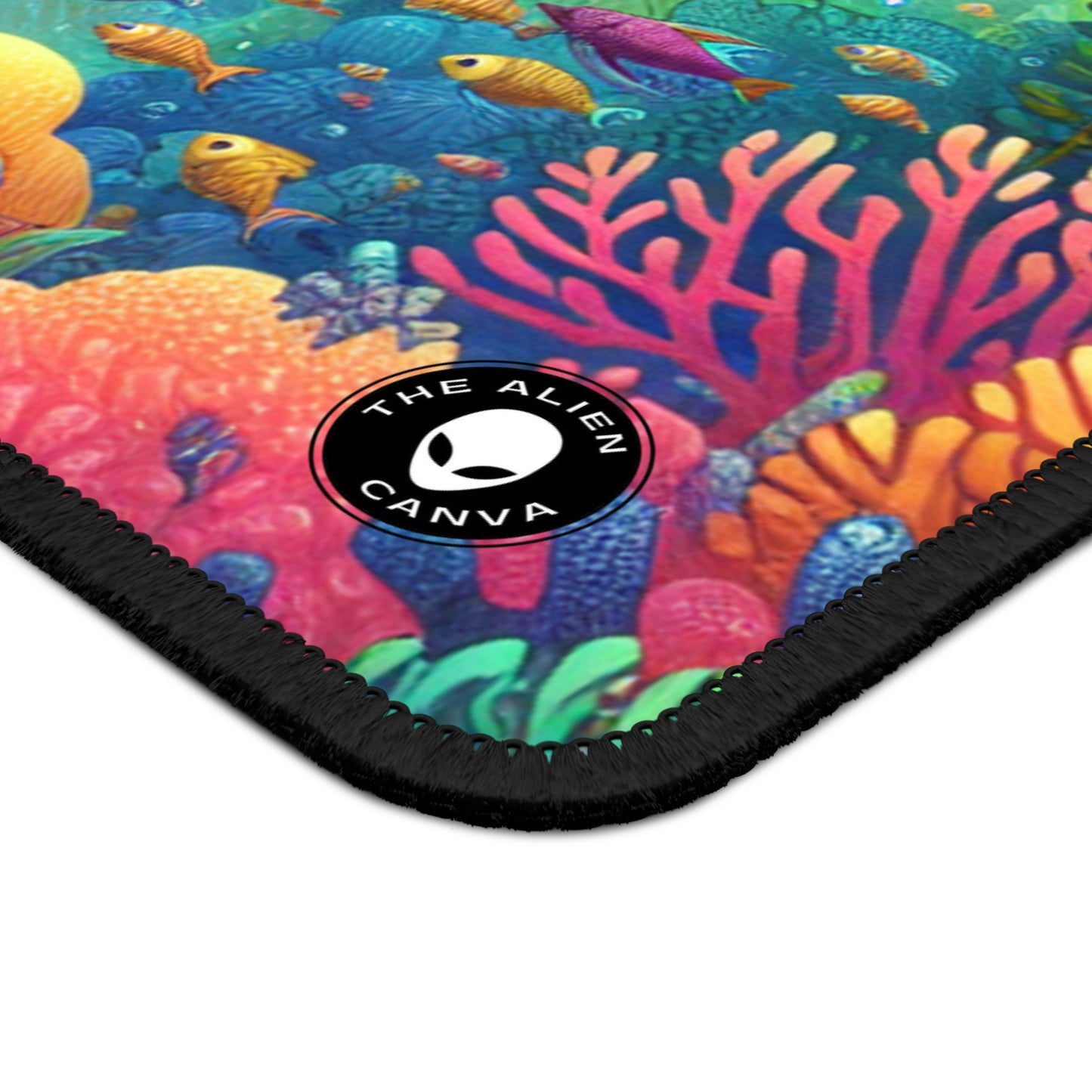 Enchanted Aquatic Realm: Mermaids and Seahorses - The Alien Gaming Mouse Pad