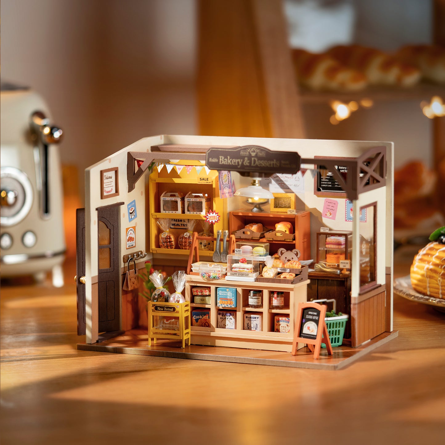 Rolife Becka's Baking House DIY Maison Miniature Pour Enfants 3D Jouets En Bois DG161