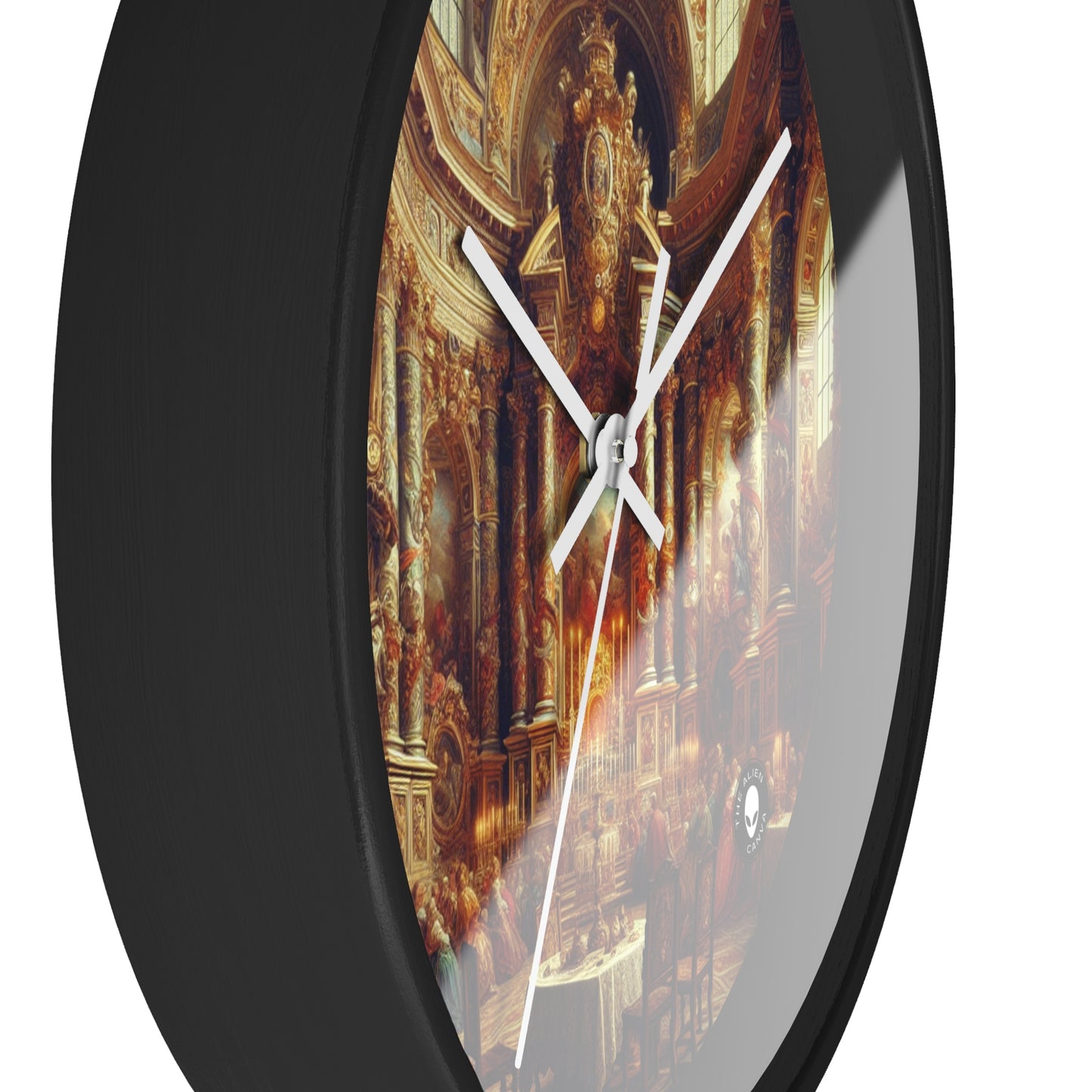 "Masquerade Majesty: A Regal Baroque Ballroom" - The Alien Wall Clock Baroque