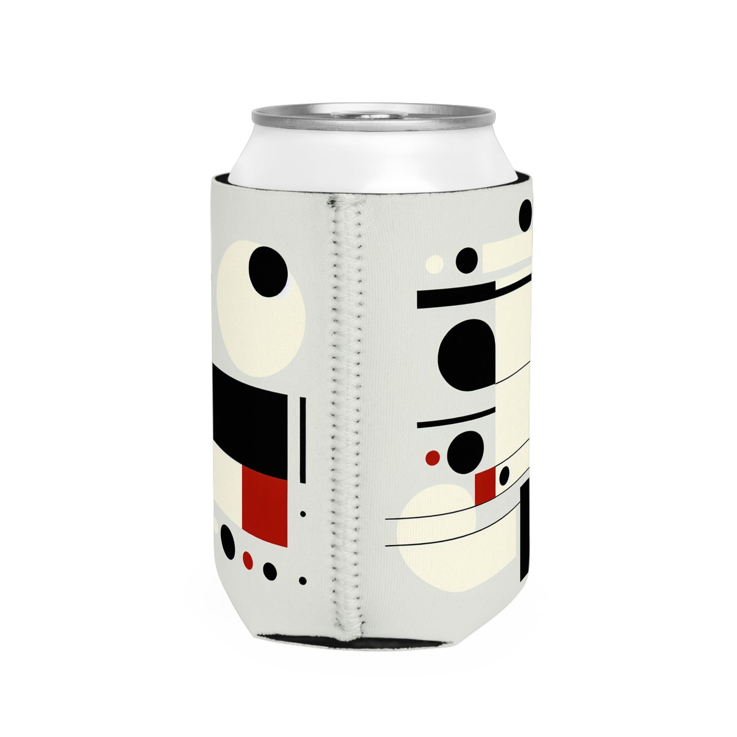 "Dynamic Balance: A Suprematist Exploration" - The Alien Can Cooler Sleeve Suprematism