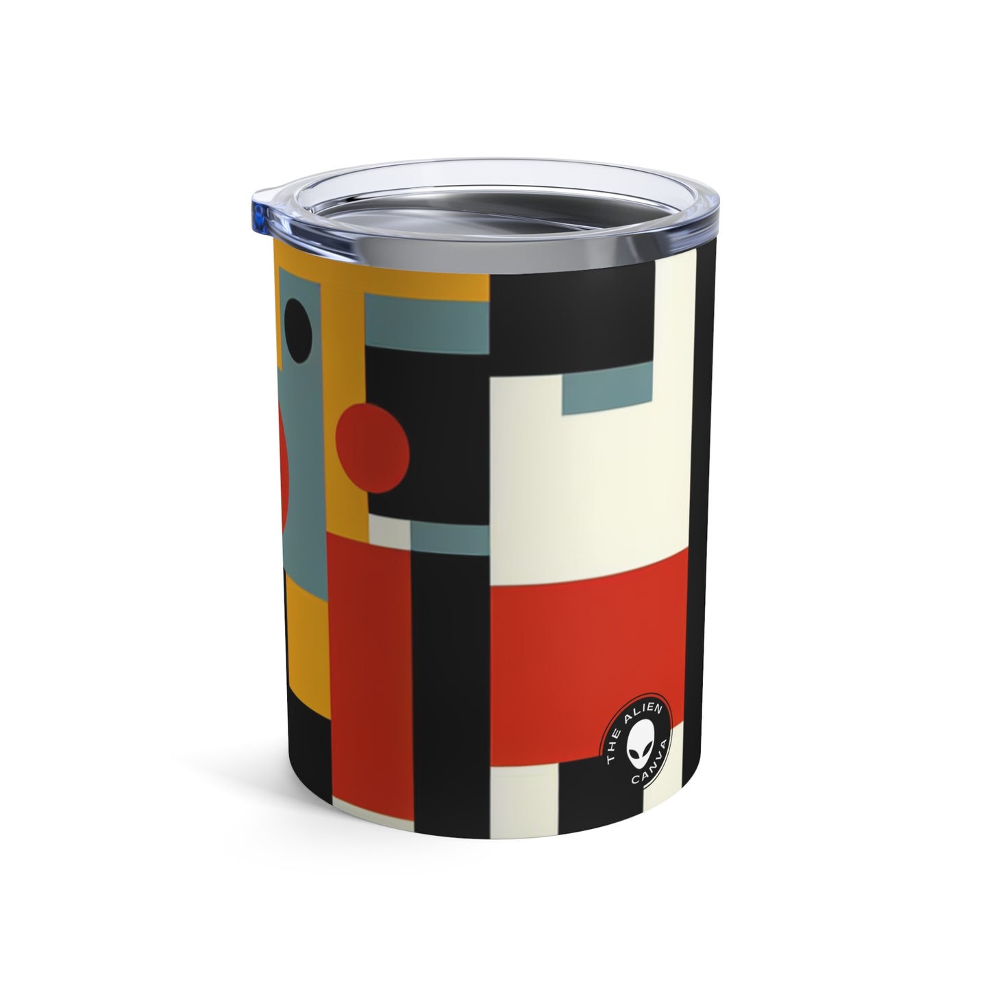 "Paysage urbain futuriste : harmoniser l'art et la technologie dans un chef-d'œuvre constructiviste dynamique" - The Alien Tumbler 10oz Constructivism