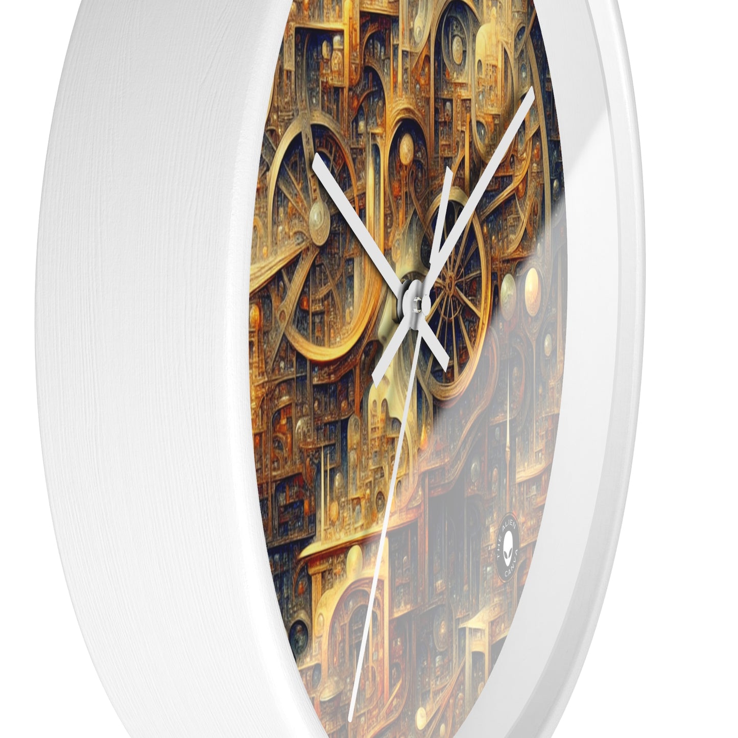 "Unity in Vibrant Harmony: An Abstract Metaphysical Exploration" - The Alien Wall Clock Metaphysical Art