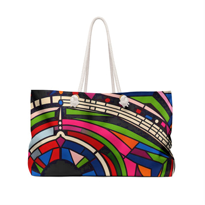 "Eye of the Illusionist". - The Alien Weekender Bag Op Art Style