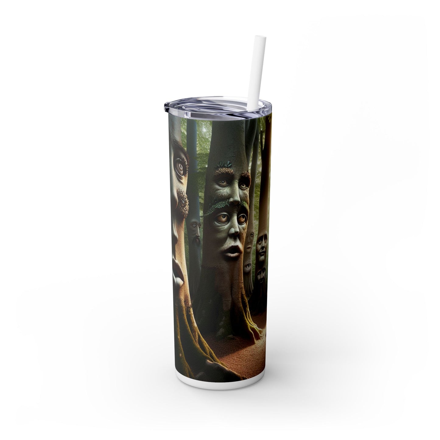 « Whispering Woods : Les secrets de la forêt enchantée » - The Alien Maars® Skinny Tumbler avec paille 20oz