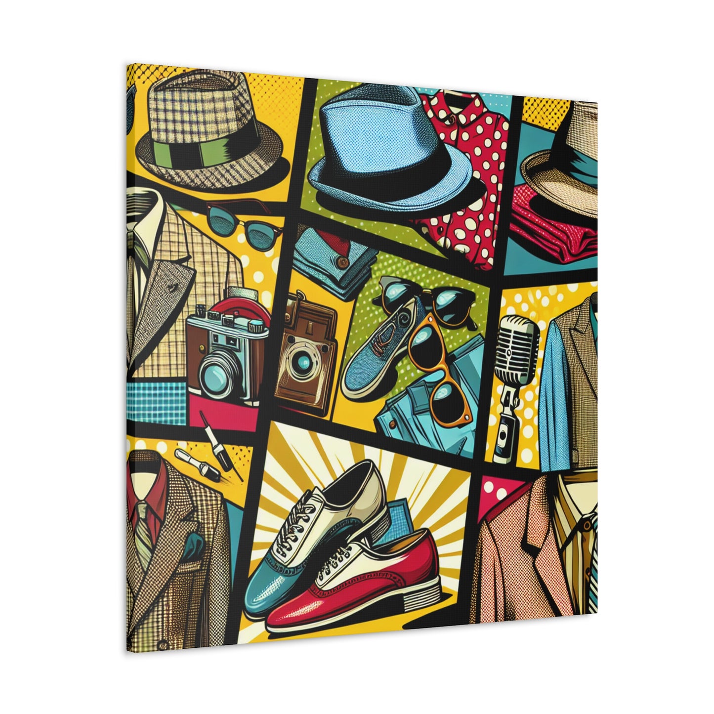 "Pop Art Apparel : un collage de style vintage" - Le style pop art Alien Canva