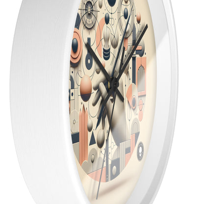 "Tech-Nature Fusion: An Artistic Exploration" - The Alien Wall Clock Conceptual Art