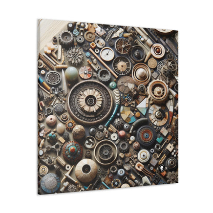 "Nature's Tapestry: Assemblage Art with Found Objects" - The Alien Canva Assemblage Art