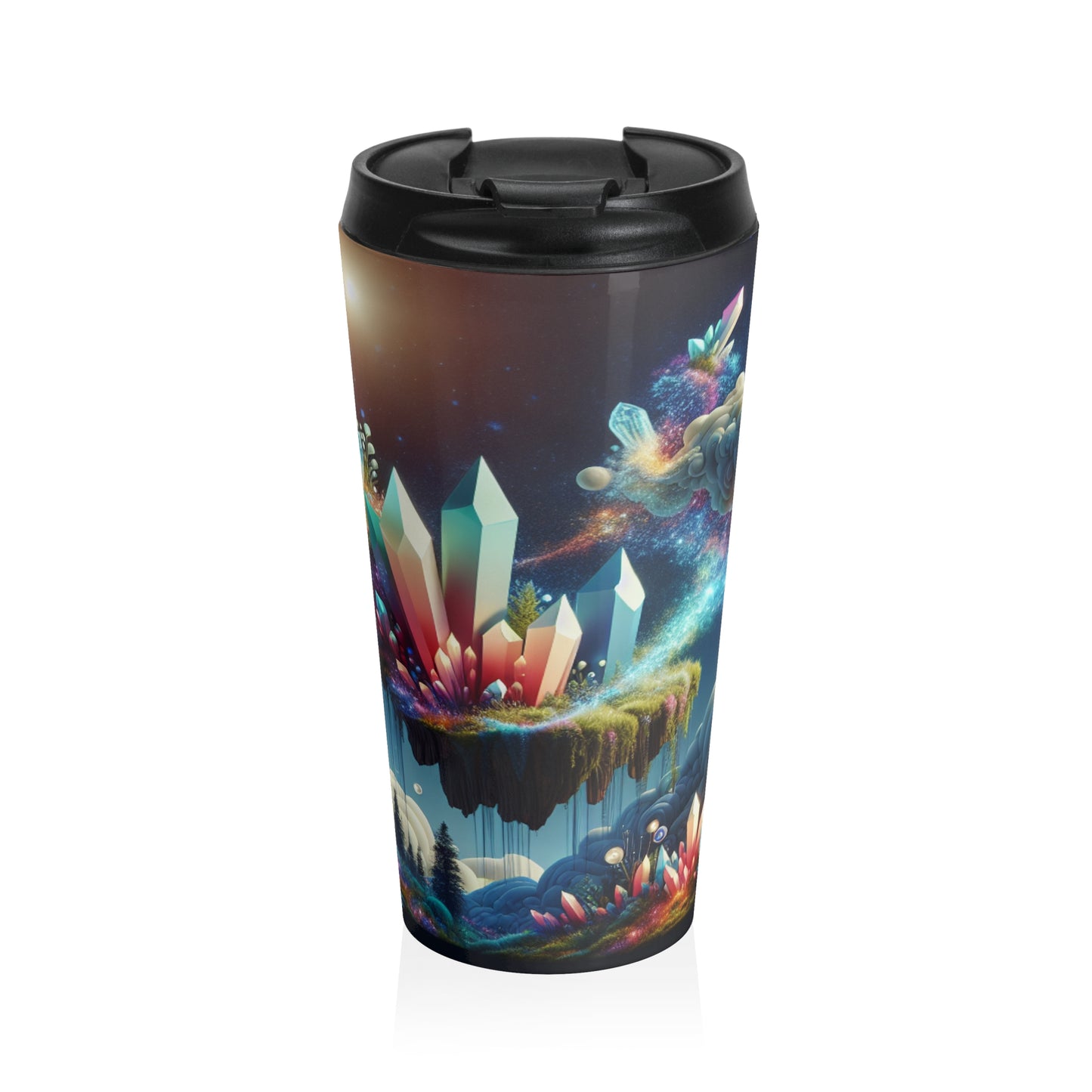 Dreamscape Delights - La tasse de voyage en acier inoxydable Alien