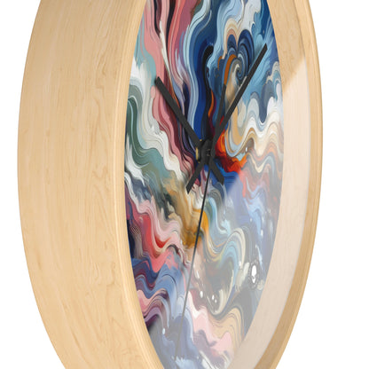 "Sunrise Serenity: An Abstract Painting Inspired by Renewal" - The Alien Wall Clock Lyrical Abstraction