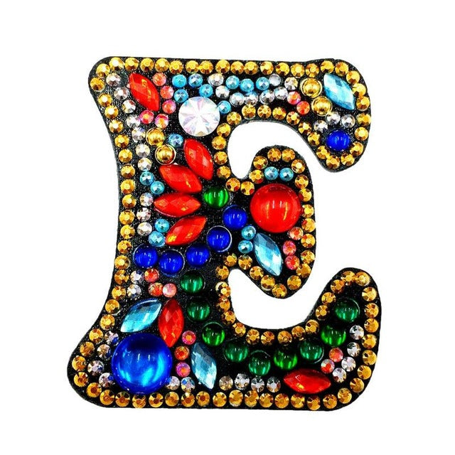 Single Alphabet LettersKey Chains Diamond Painting