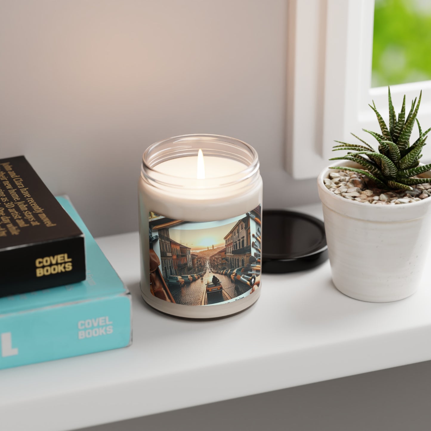 "Serenity in Brushstrokes: Immersive Realism in Nature's Tranquility" - The Alien Scented Soy Candle 9oz Realism