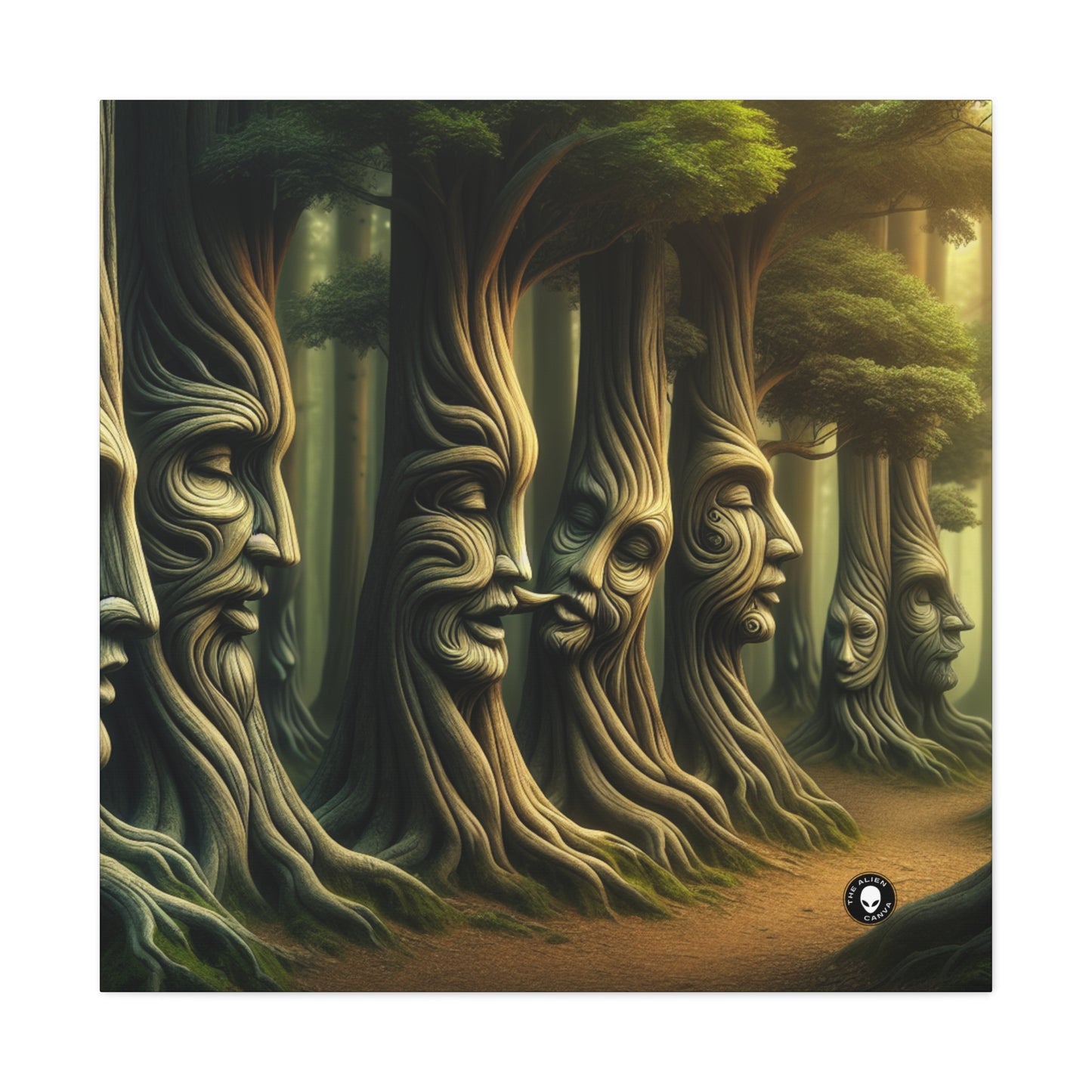 "Whispering Trees: Secrets of the Mystic Forest" - The Alien Canva