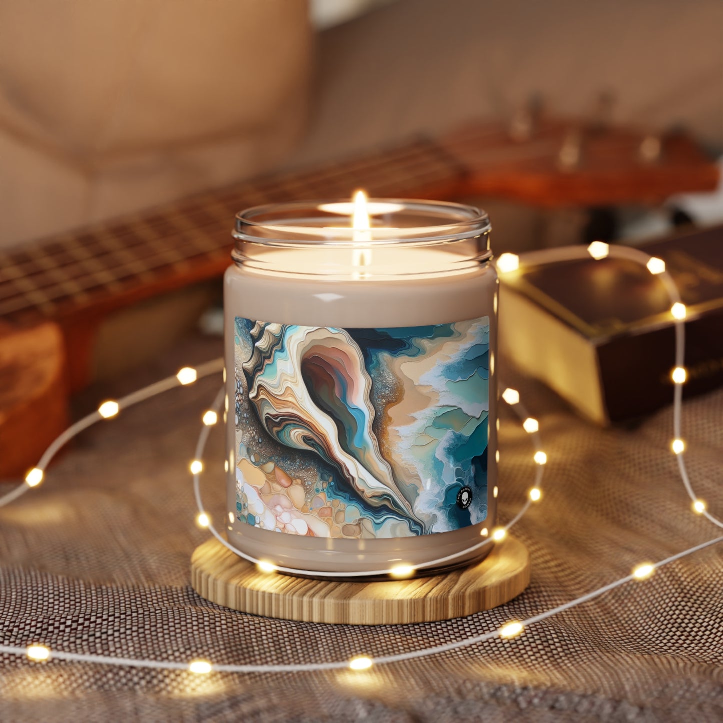 "A Beach View Through a Sea Shell" - The Alien Scented Soy Candle 9oz Acrylic Pouring