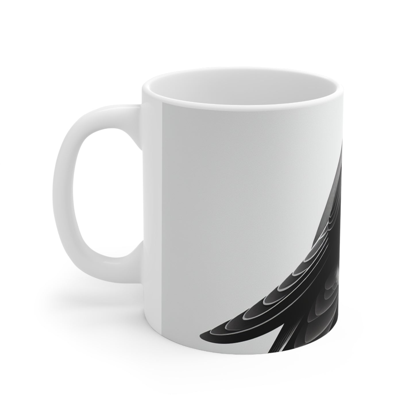 "A Melodic Moment" - The Alien Ceramic Mug 11oz Minimalism Style