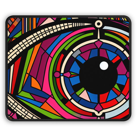 "Eye of the Illusionist". - The Alien Gaming Mouse Pad Op Art Style