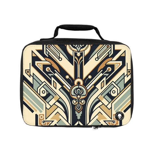 "Glamorous Nights: An Art Deco Cityscape"- The Alien Lunch Bag Art Deco