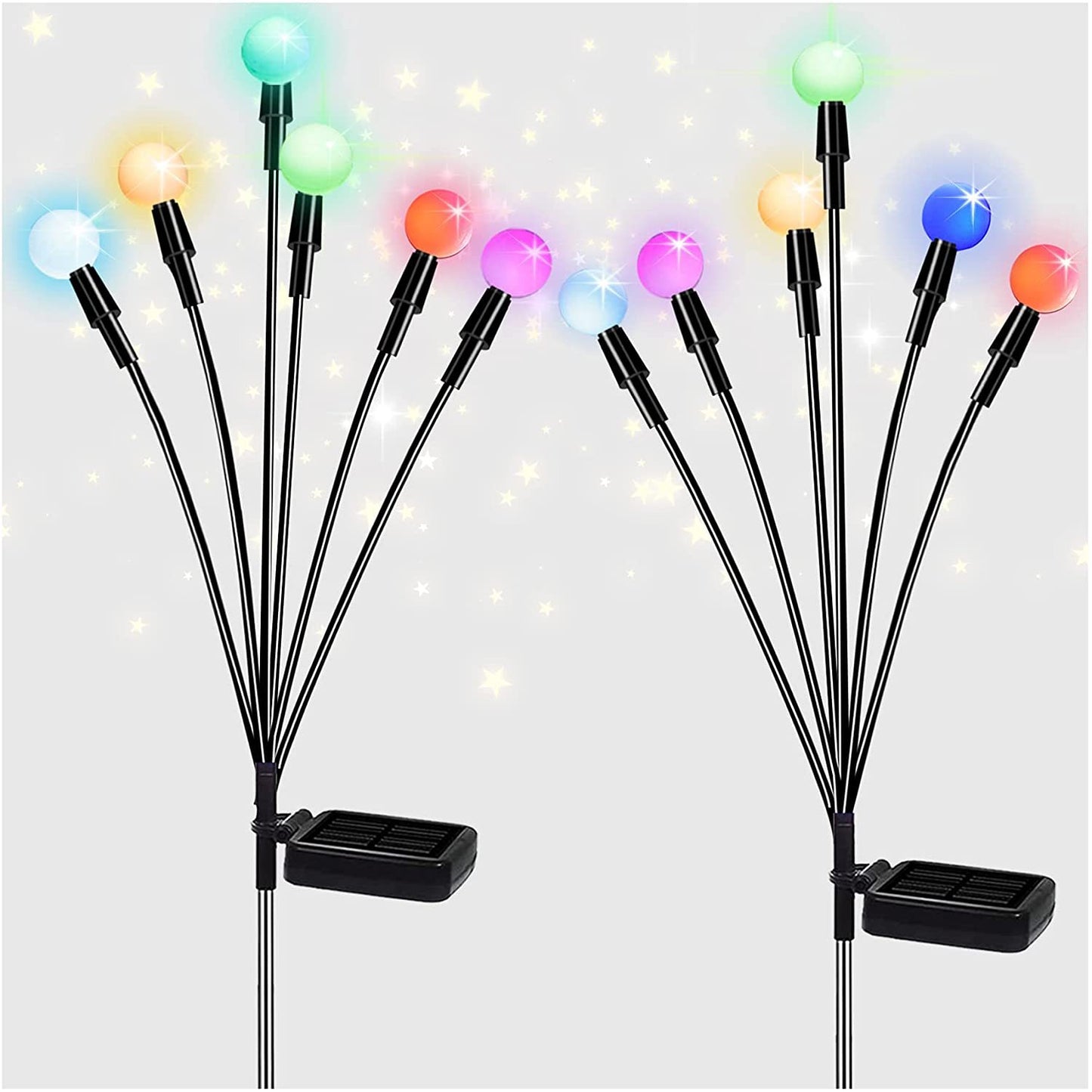 Simulation luciole lumière solaire décoration de jardin extérieur pelouse paysage lampe décor de noël lumières LED solaires lumières de jardin en plein air