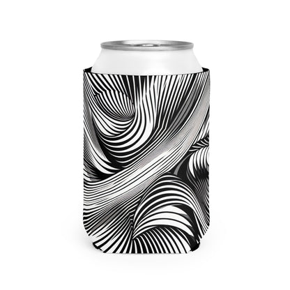 "Motion Embodied: Exploring Dynamic Illusion through Op Art" - The Alien Can Cooler Sleeve Op Art