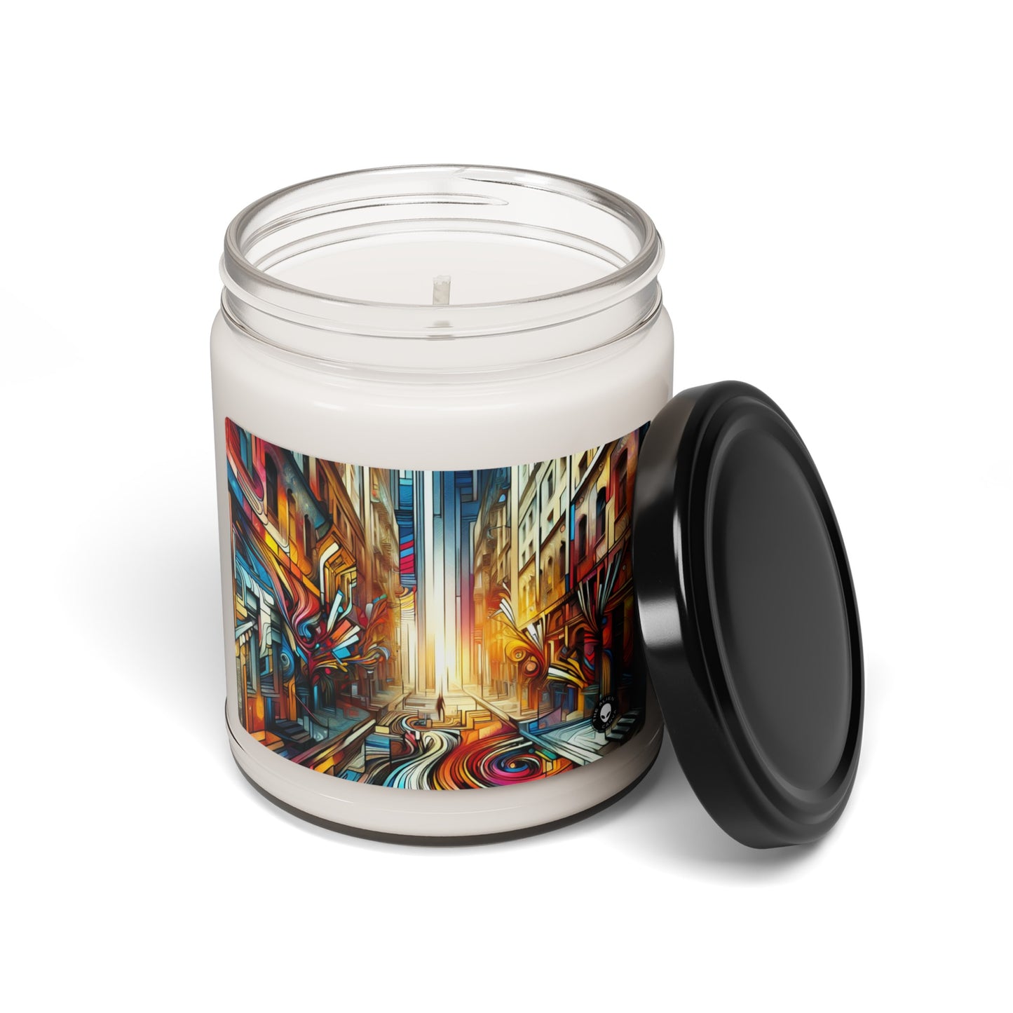 "Urban Ecosystem: A Graffiti Fusion" - The Alien Scented Soy Candle 9oz Graffiti Art