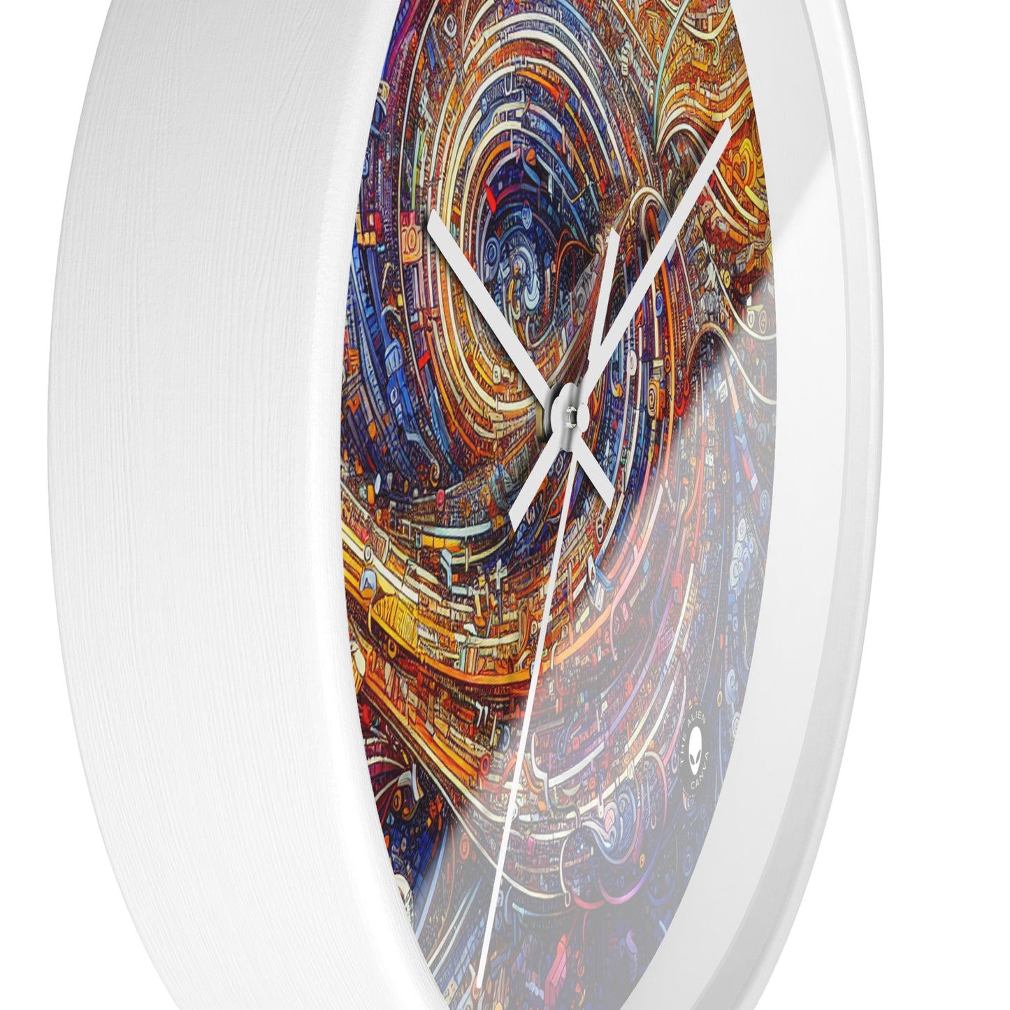 'Cyber ​​Journeys' - El reloj de pared alienígena Arte digital