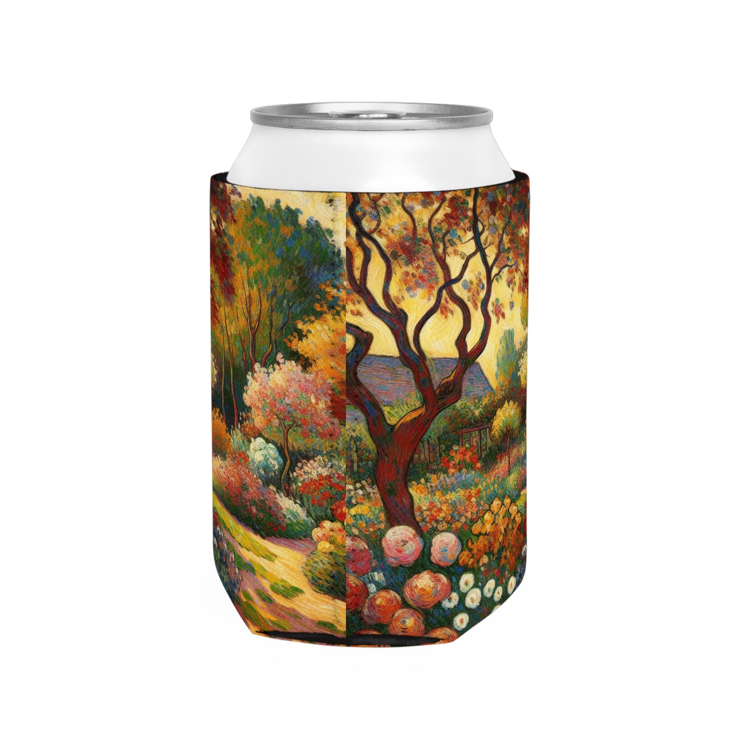 "Fauvist Garden Oasis" - The Alien Can Cooler Sleeve Fauvism Style