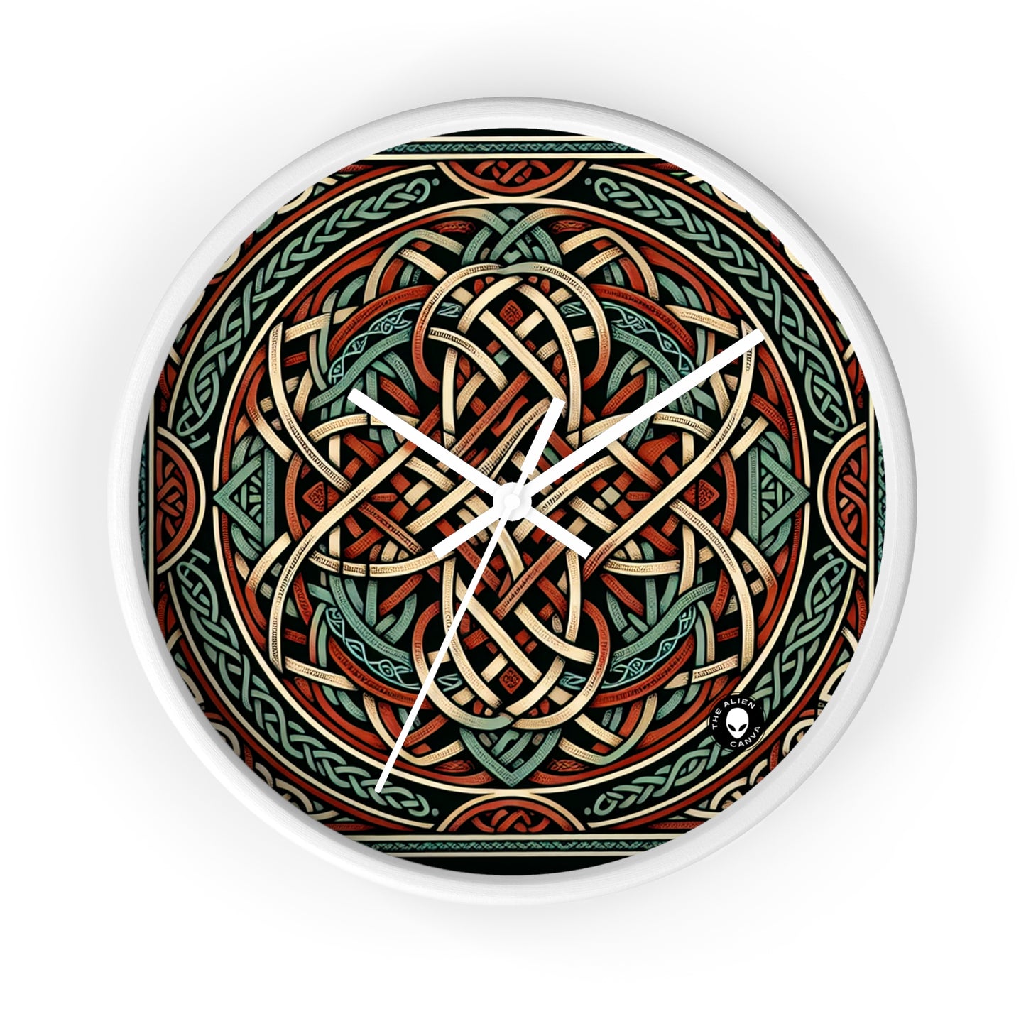 "Majesticiosa visión celta: una fascinante obra de arte inspirada en los acantilados de Moher" - The Alien Wall Clock Celtic Art