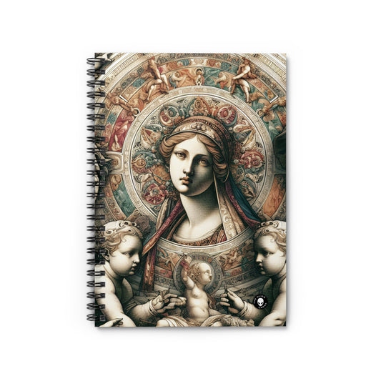 "Mystical Banquet: A Renaissance Fantasy" - The Alien Spiral Notebook (Ruled Line) Renaissance
