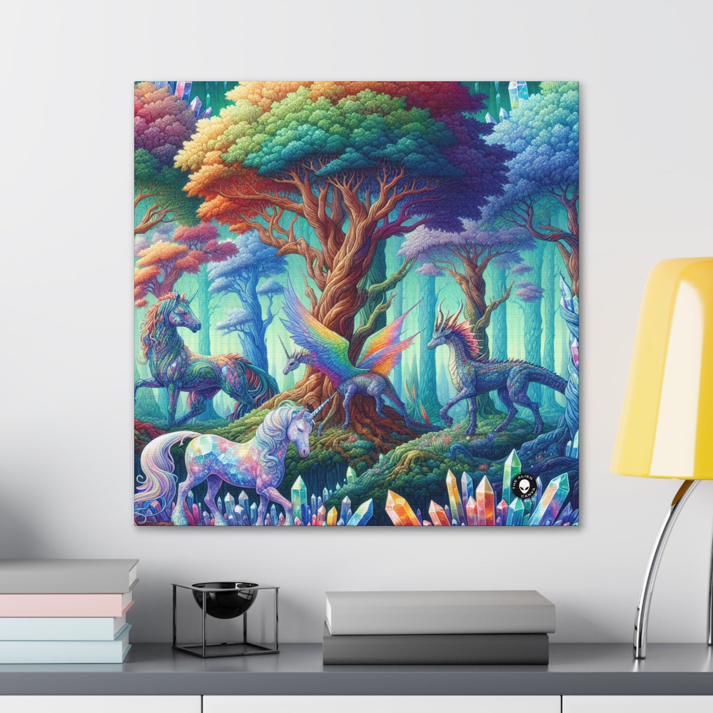 "Crystal Forest: Realm of Mythical Beings" - The Alien Canva