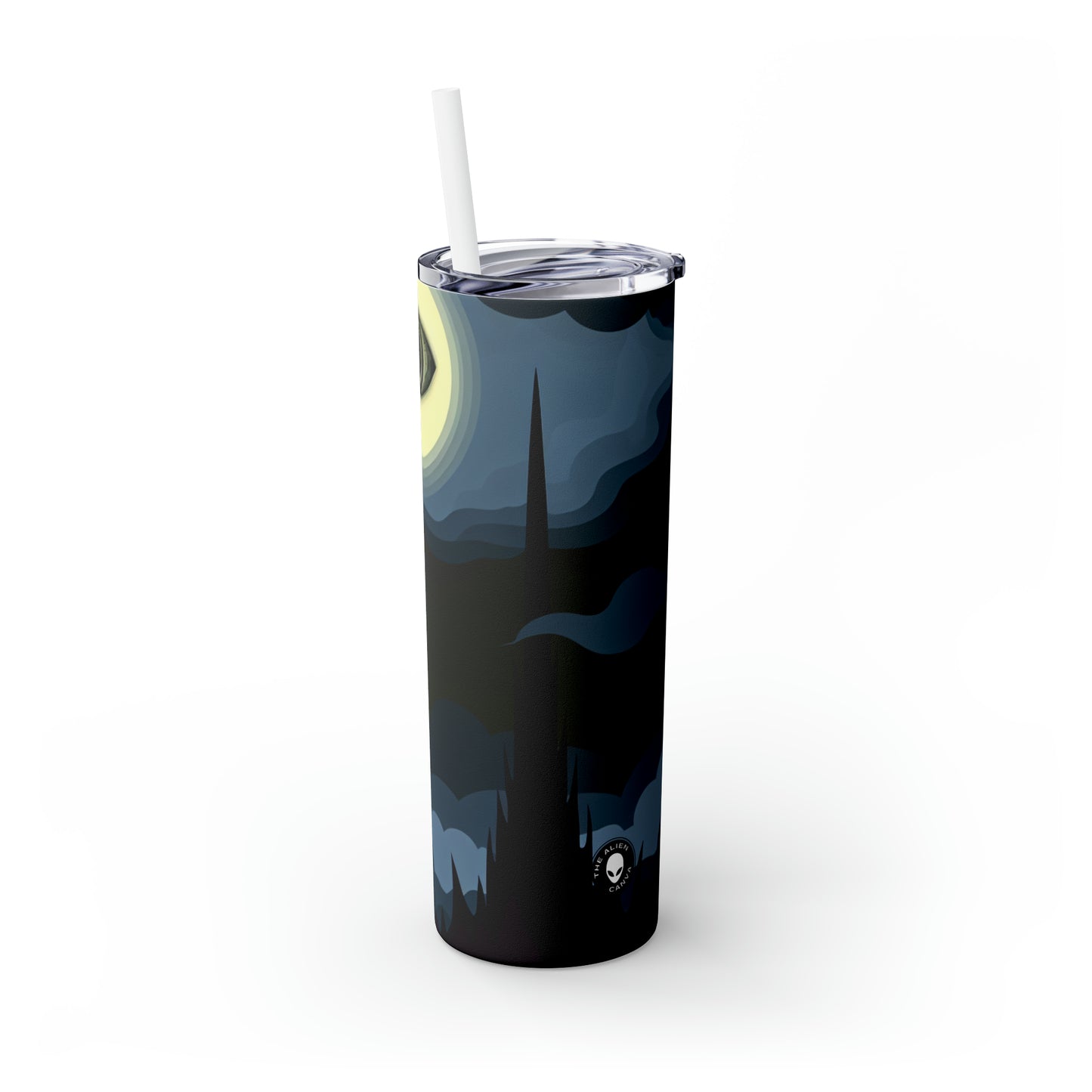 "Tour de la Terreur dans le Mordor" - The Alien Maars® Skinny Tumbler avec paille 20oz