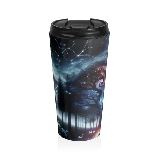 "Galactic Oasis" - The Alien Stainless Steel Travel Mug