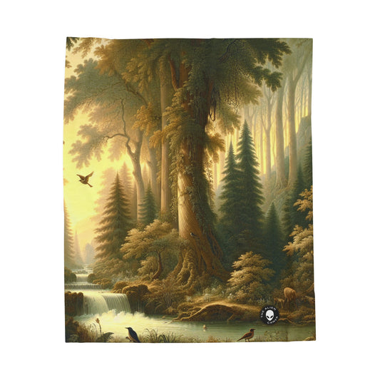 "Tranquil Forest Glen" - The Alien Velveteen Plush Blanket