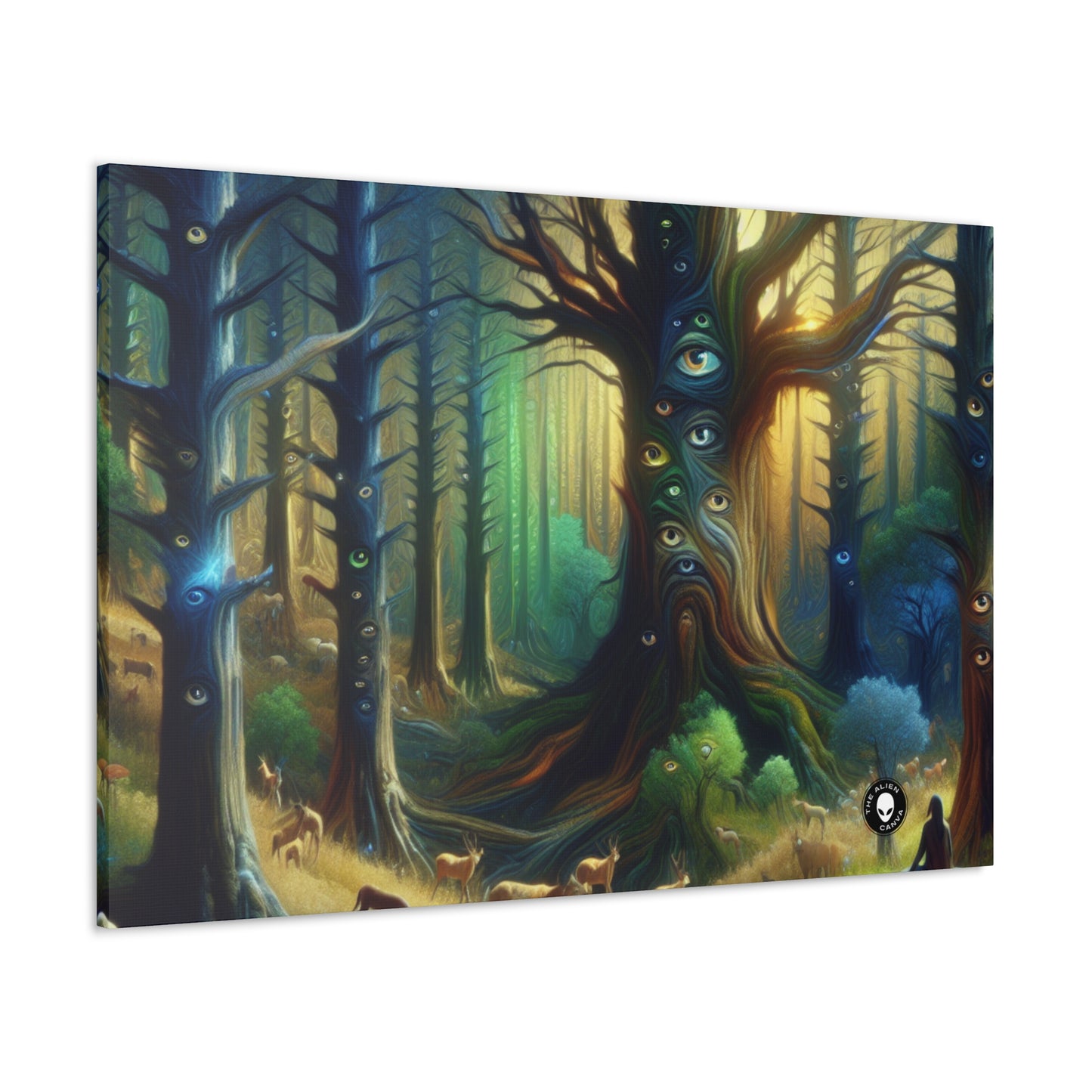 "Watchful Forest: The Trees with Eyes" - The Alien Canva